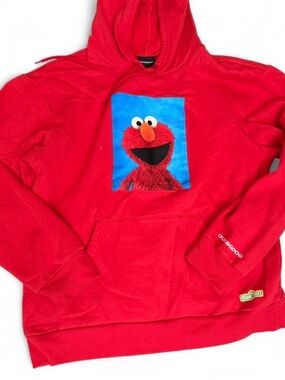 Elmo Red Hoodie Sweatshirt - Dumbgood x Sesame Street